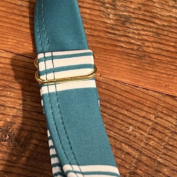 New One Piece Bathing Suit Size 3X Terra & Sky Teal Green Stripe Tummy Control - Picture 13 of 13